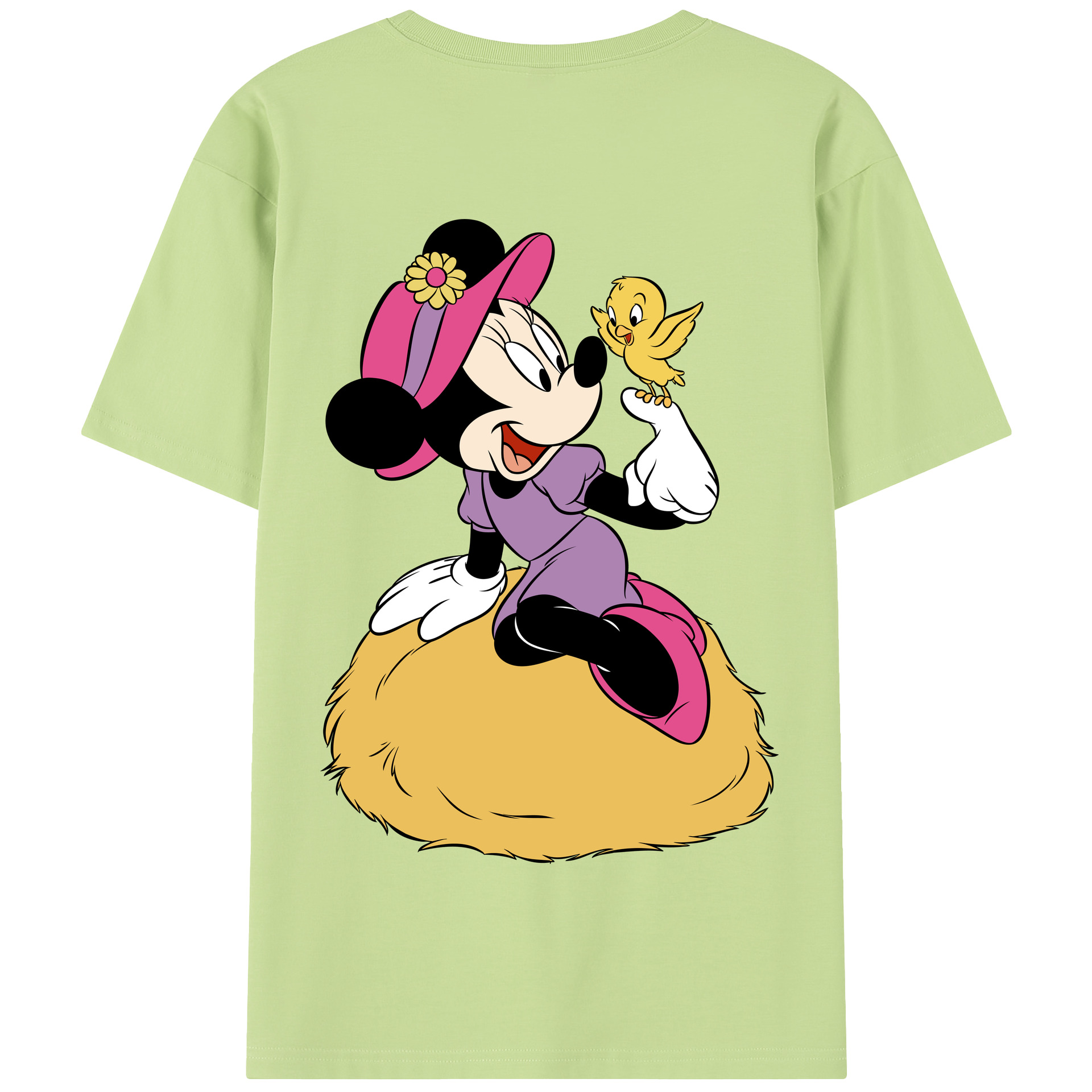 （画像用） ミッキーマウス Mickey Mouse 綿100％半袖Tシャツ（背面プリント）